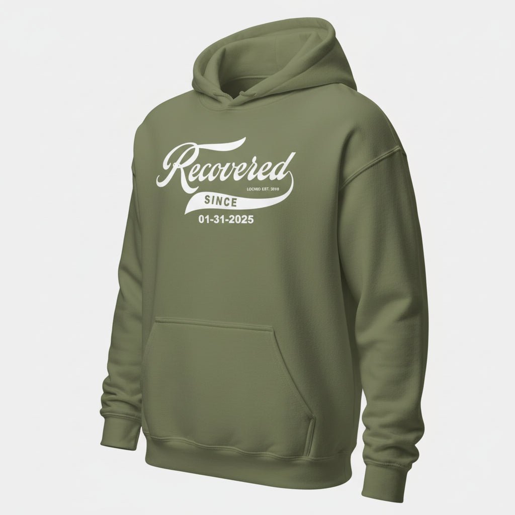 Recovered Since Recovery Hoodie lifestyle view (view 15)