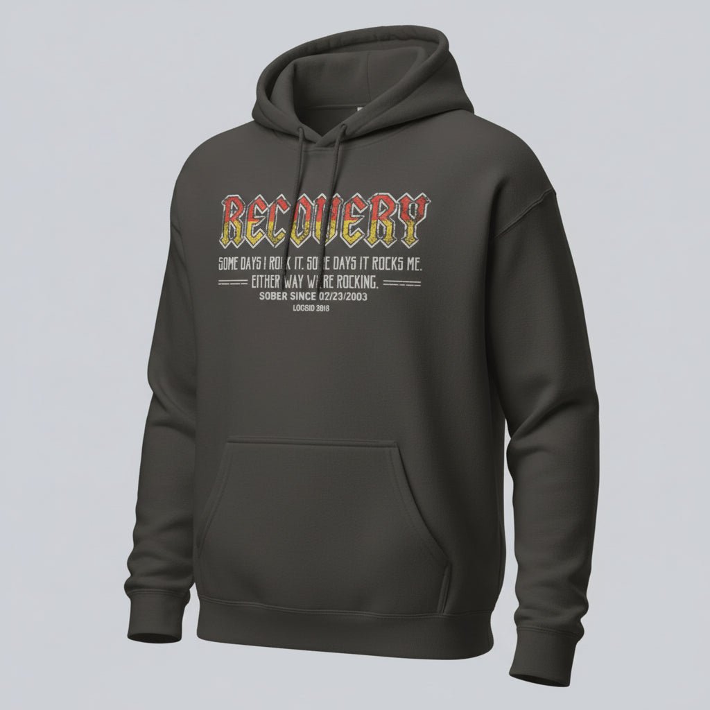 Recovery Rock Recovery Hoodie featuring the design (view 21)