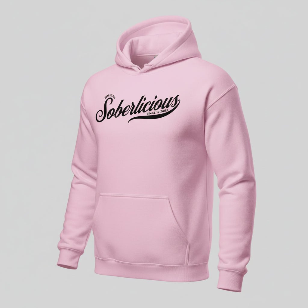 Soberlicious Recovery Hoodie lifestyle view (view 35)