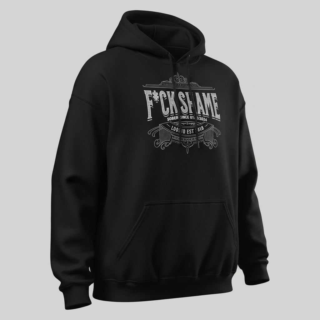 F*ck Shame Recovery Hoodie graphic detail (view 24)