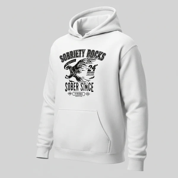 Sober Since Recovery Hoodie graphic detail (view 34)