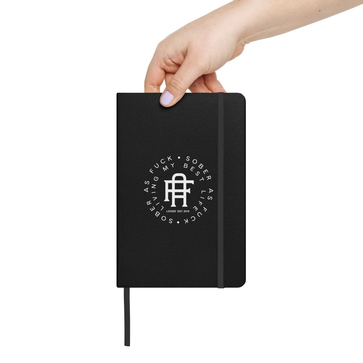 Loosid Sober AF Sober Journal featuring the design