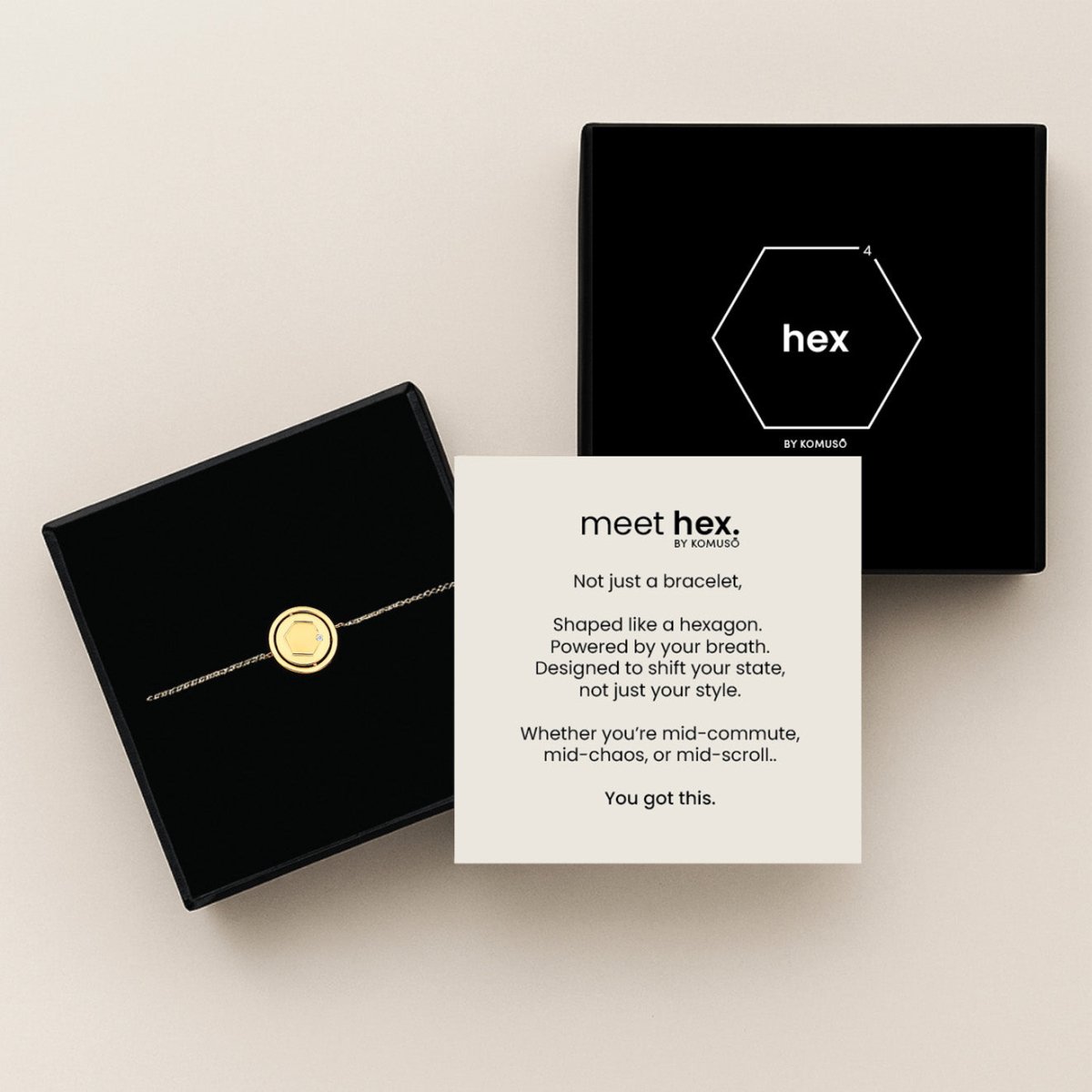 HEX Sober Jewelry close-up view (view 2)