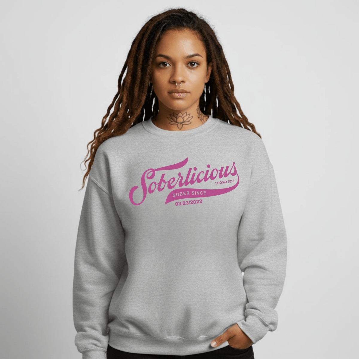 Soberlicious Recovery Hoodie fit detail (view 19)