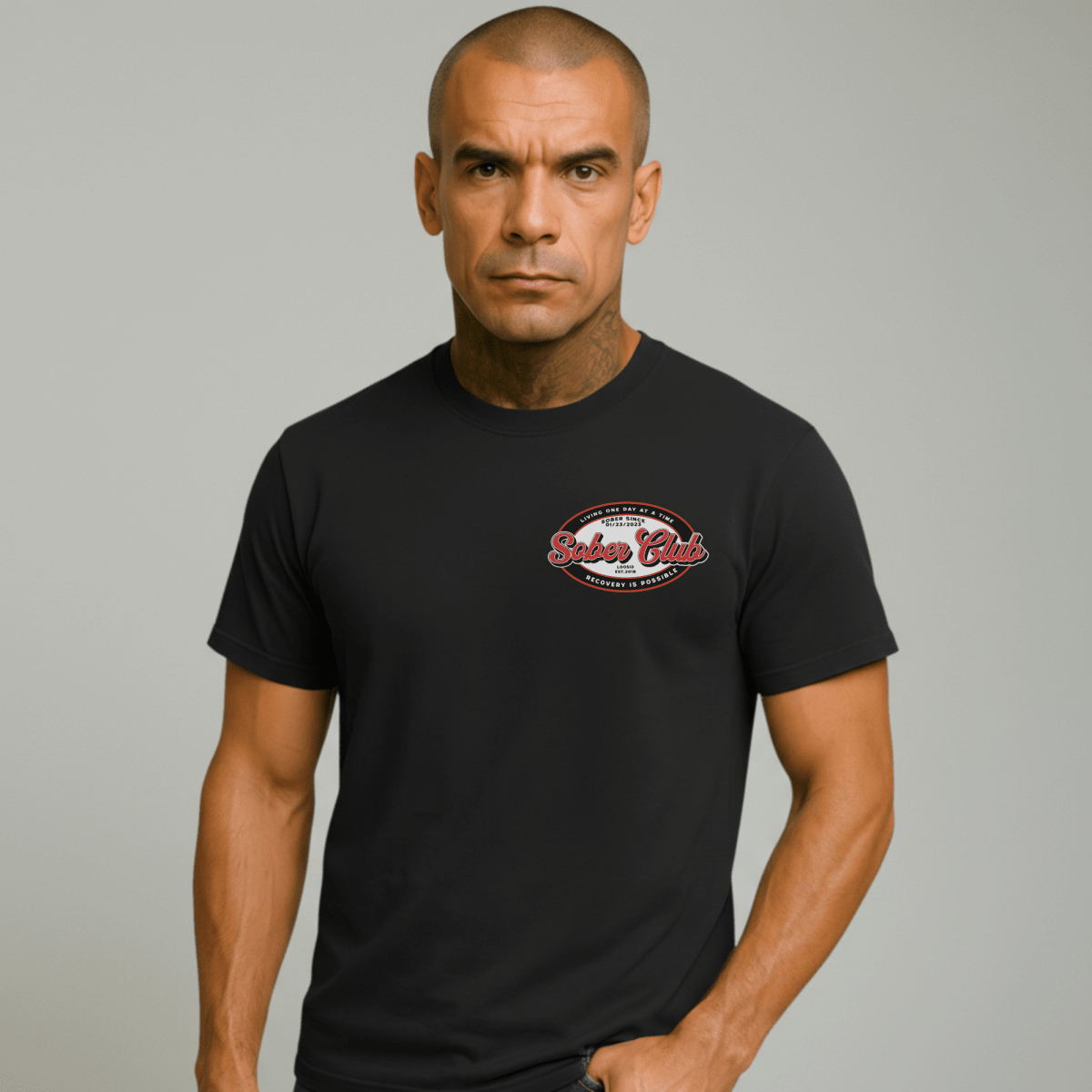 Sober Club Sober T Shirt side view (view 6)