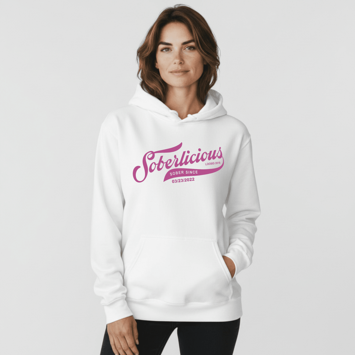 Soberlicious Recovery Hoodie back view (view 7)
