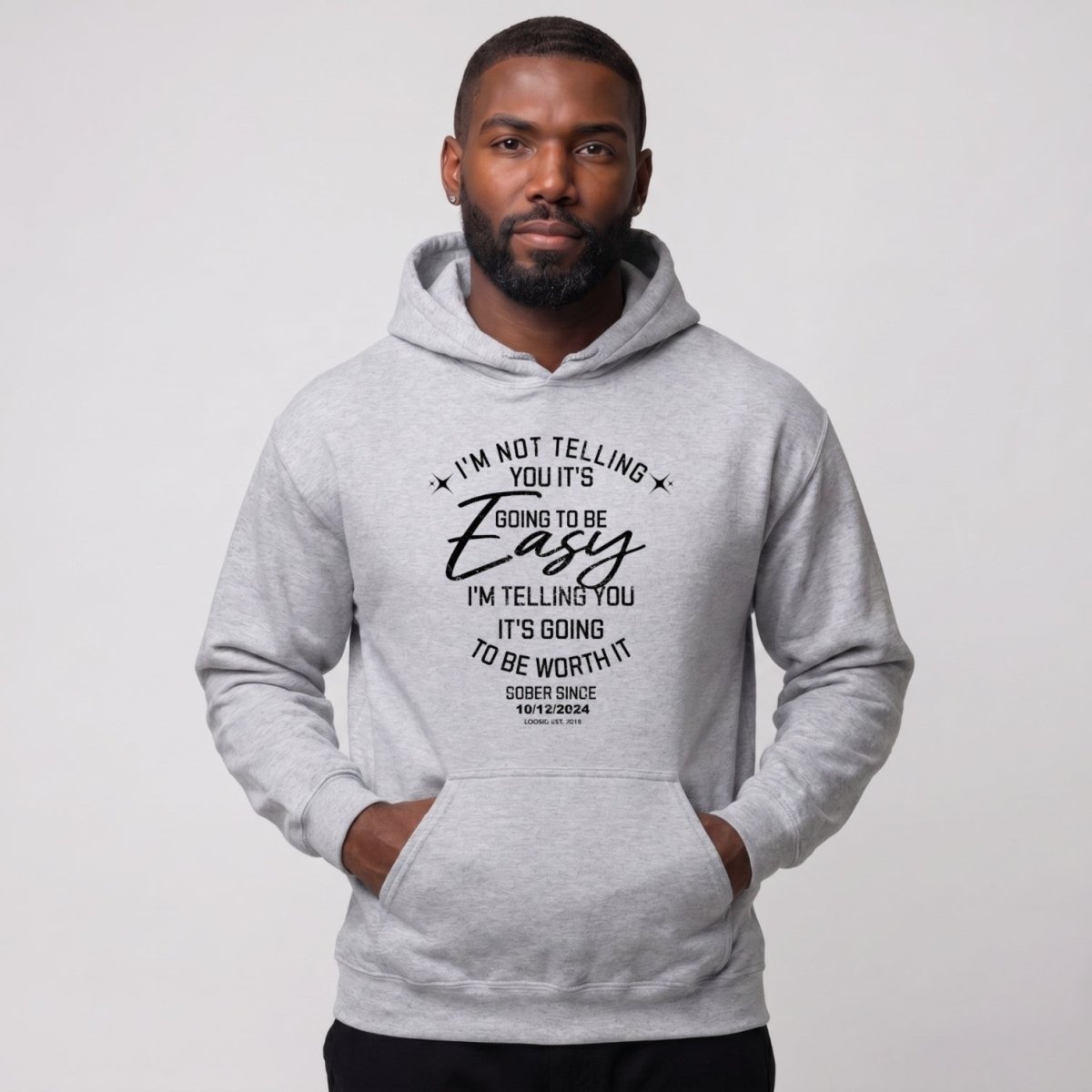 Recovery Hoodie | Men's I'm Not Telling You It's Easy Hoodie