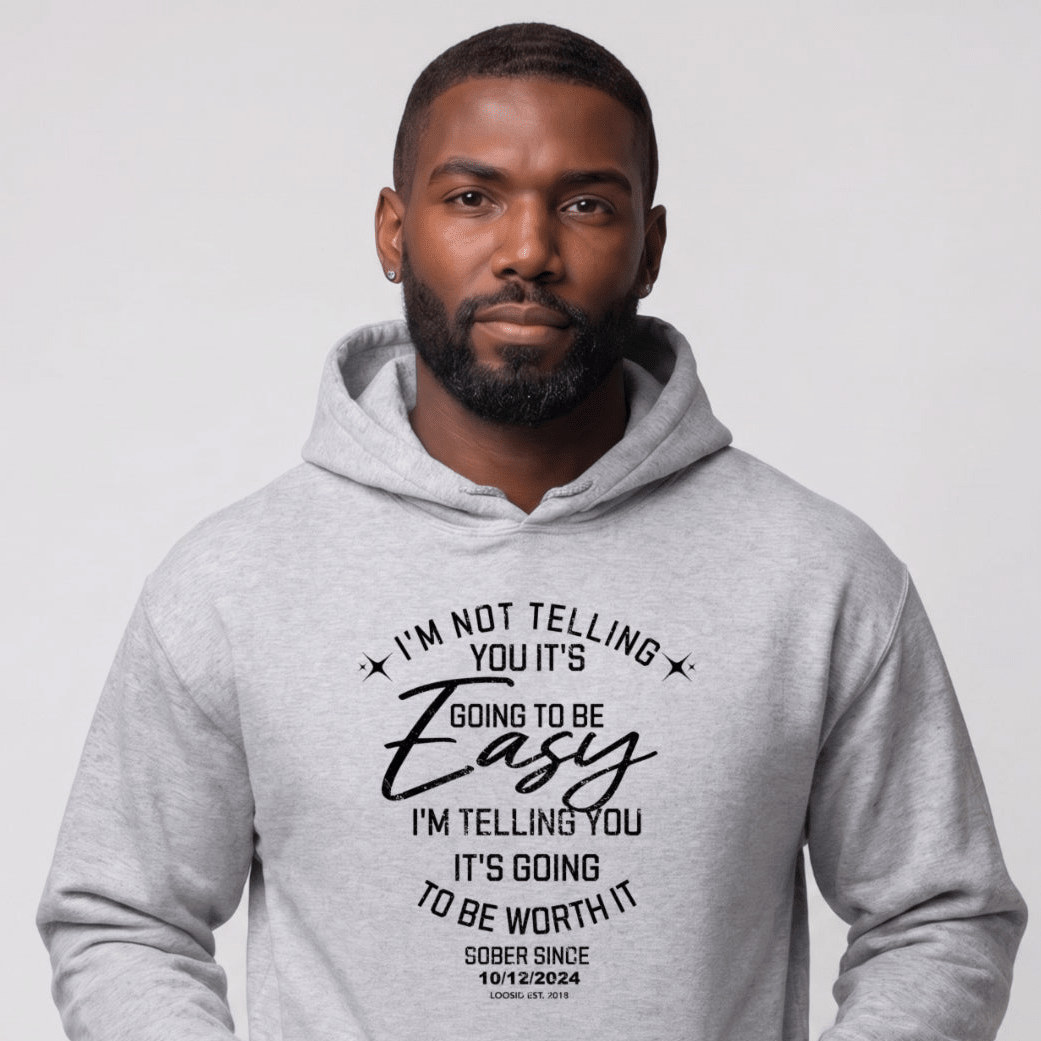 Recovery Hoodie | Men's I'm Not Telling You It's Easy Hoodie