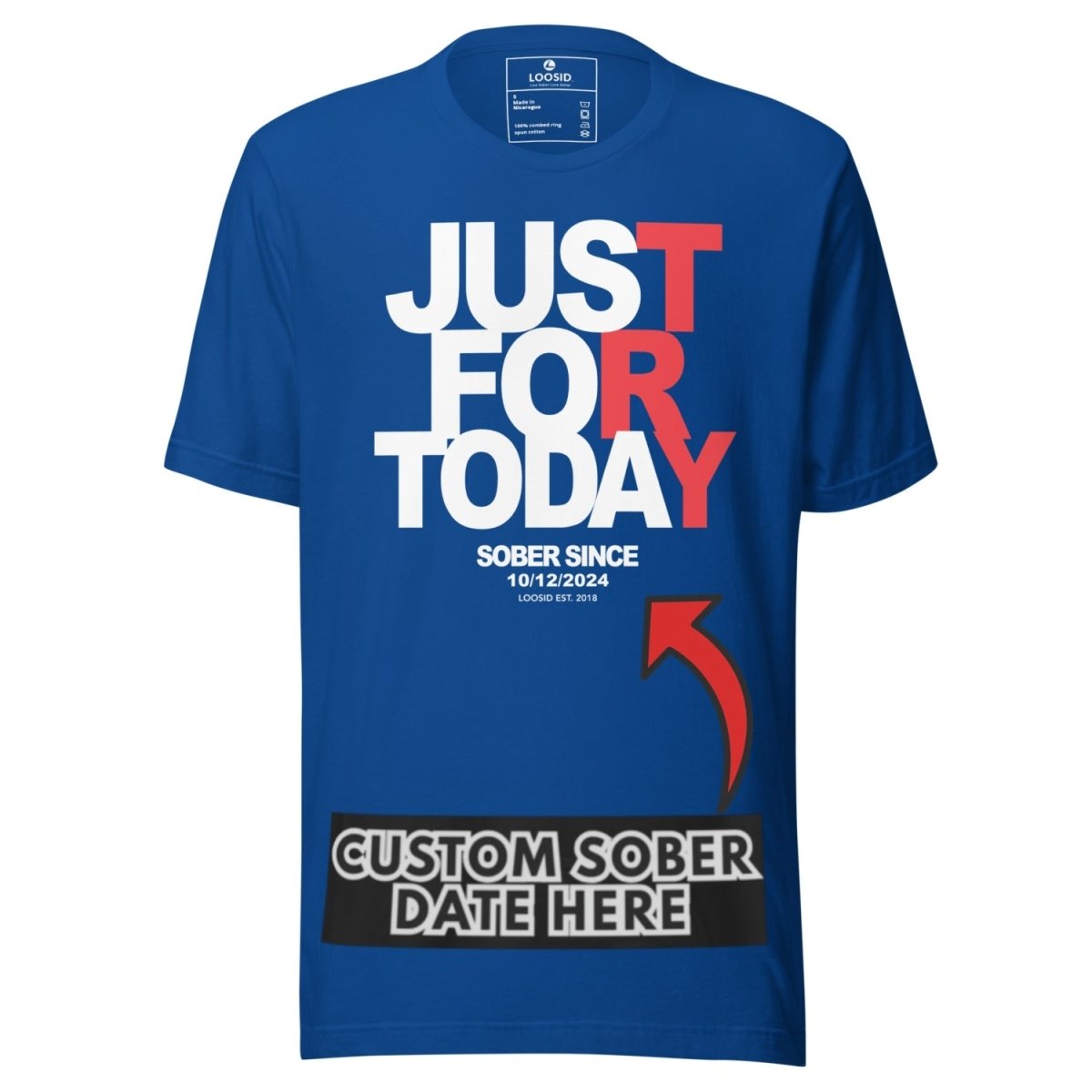Just Try For Today Sober T Shirt fit detail (view 29)