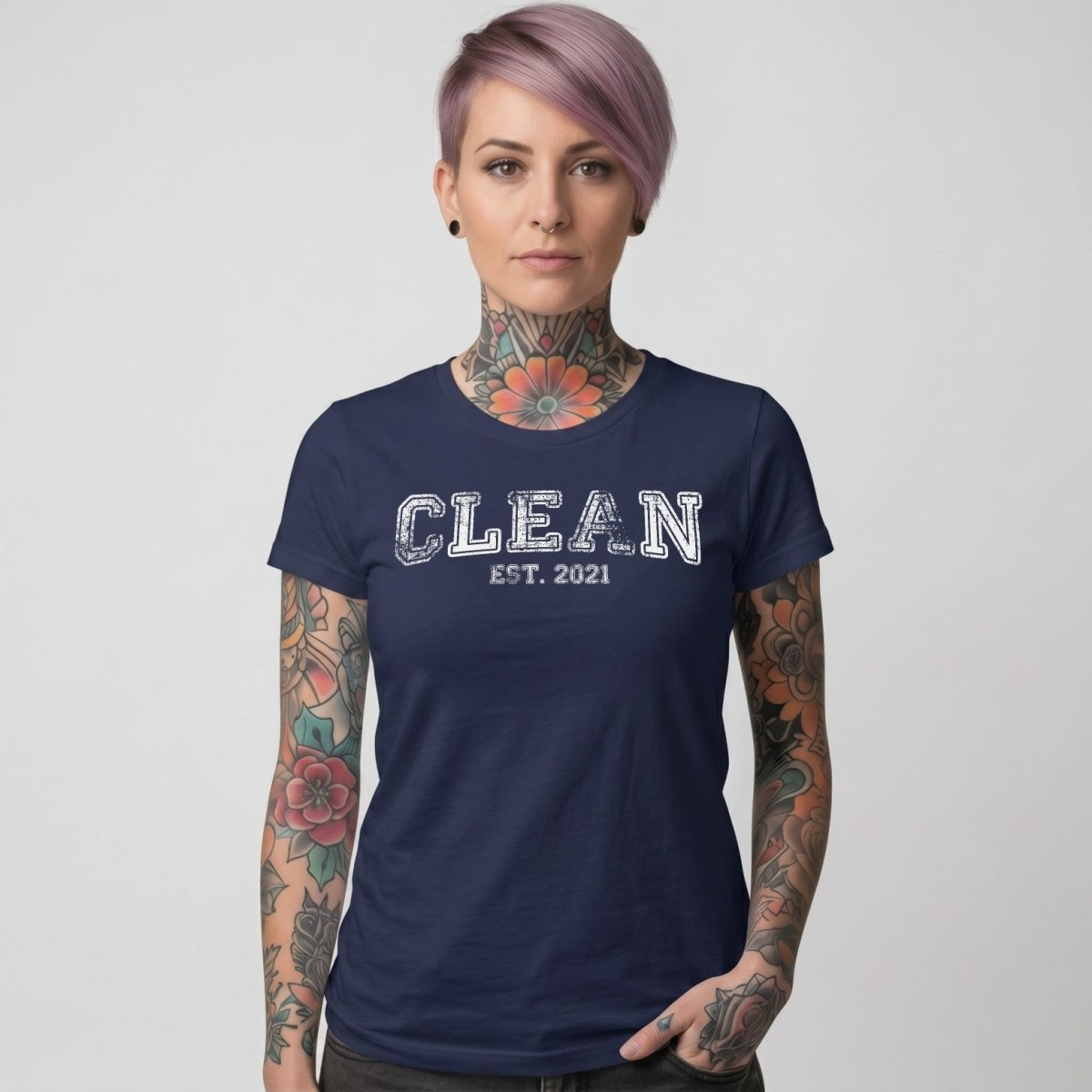 Loosid Clean EST. Sober T Shirt featuring the design