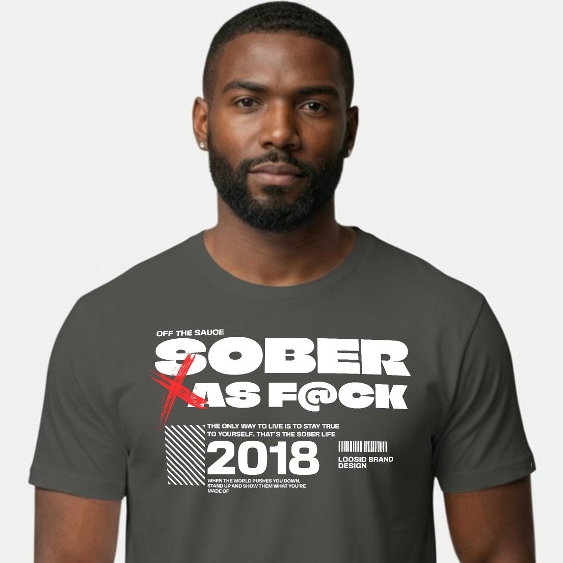Sober As F*ck Sober T Shirt packaging detail (view 28)