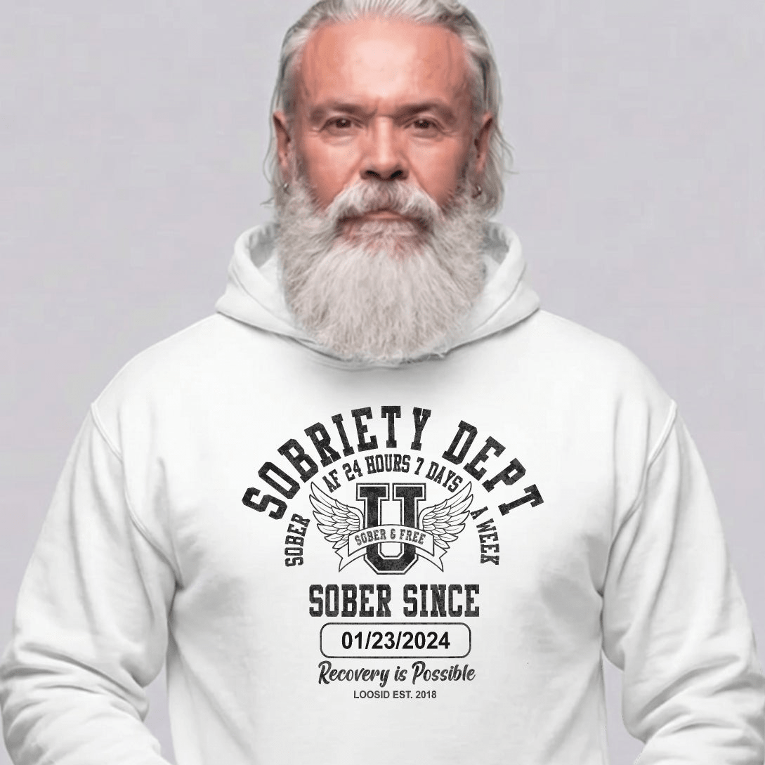 Recovery Hoodie | Men's Sobriety Dept 24/7 Hoodie
