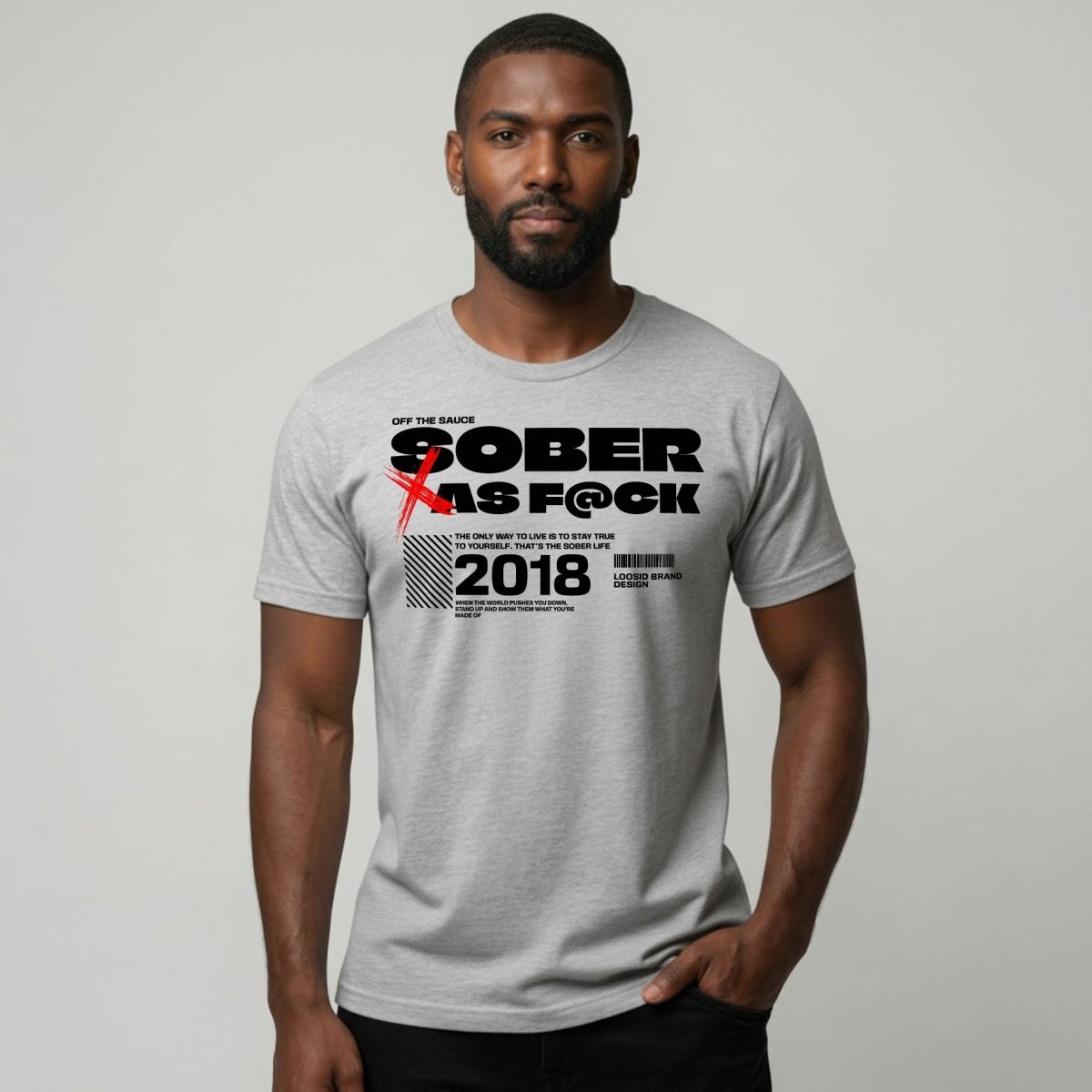 Sober As F*ck Sober T Shirt product photo (view 20)