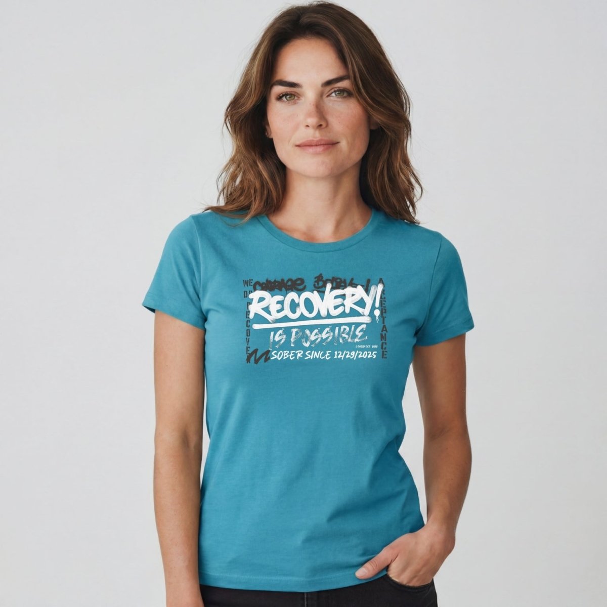 Sober T Shirt | Women's Recovery Is Possible Tee