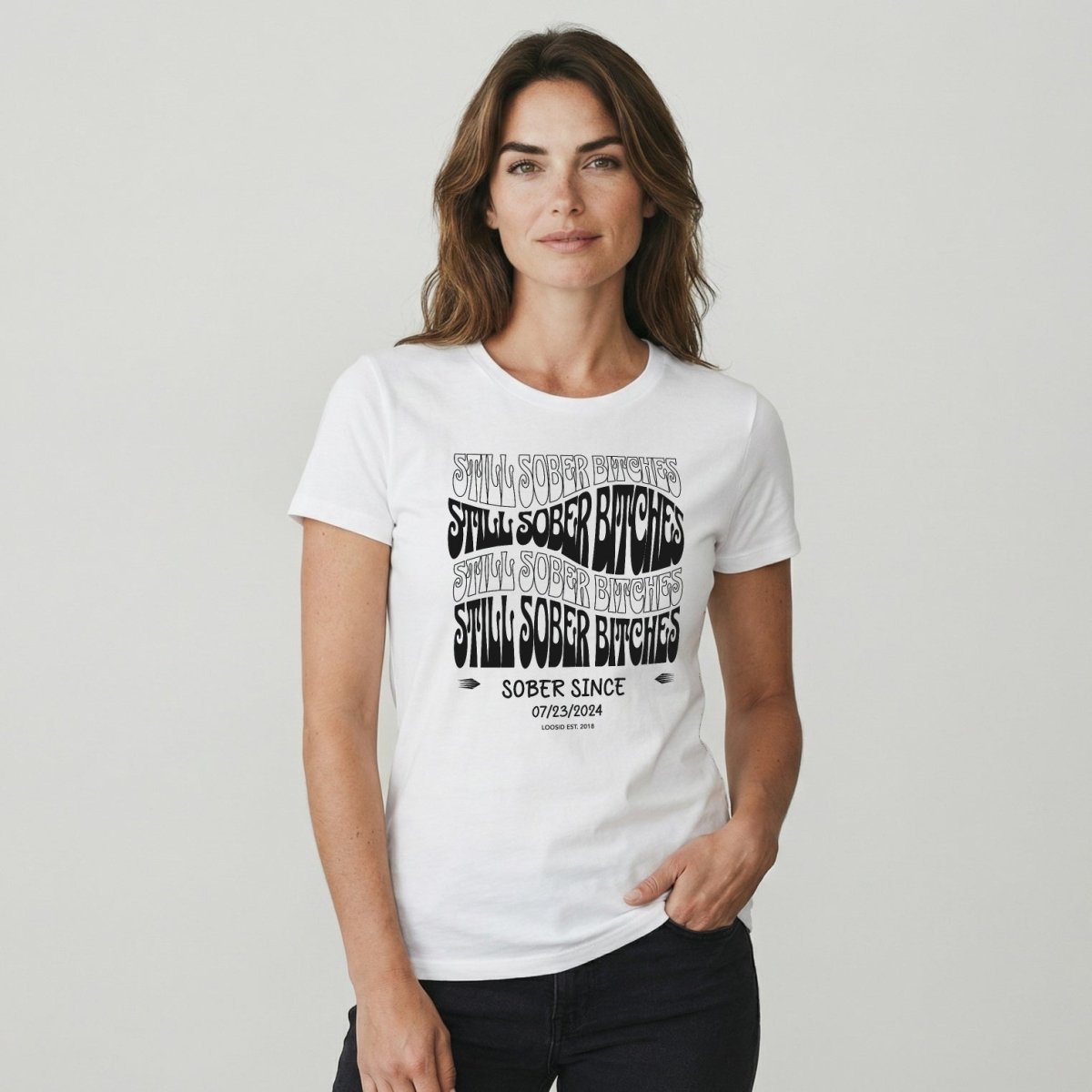 Still Sober-B Sober T Shirt with Custom Sobriety Date