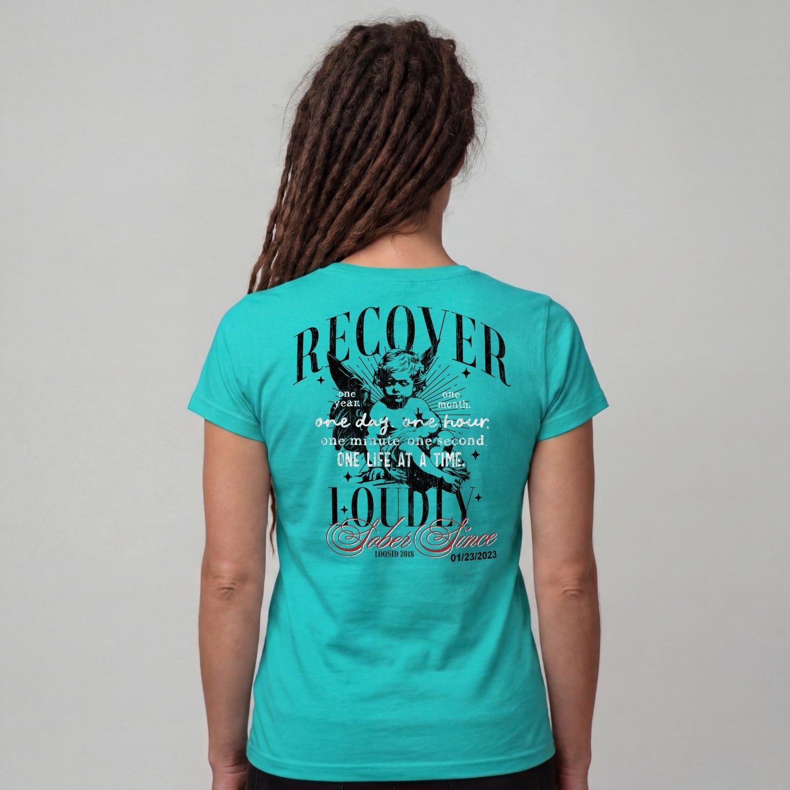 Recover Loudly Limited-Edition Women's T-Shirt with Recovery Date