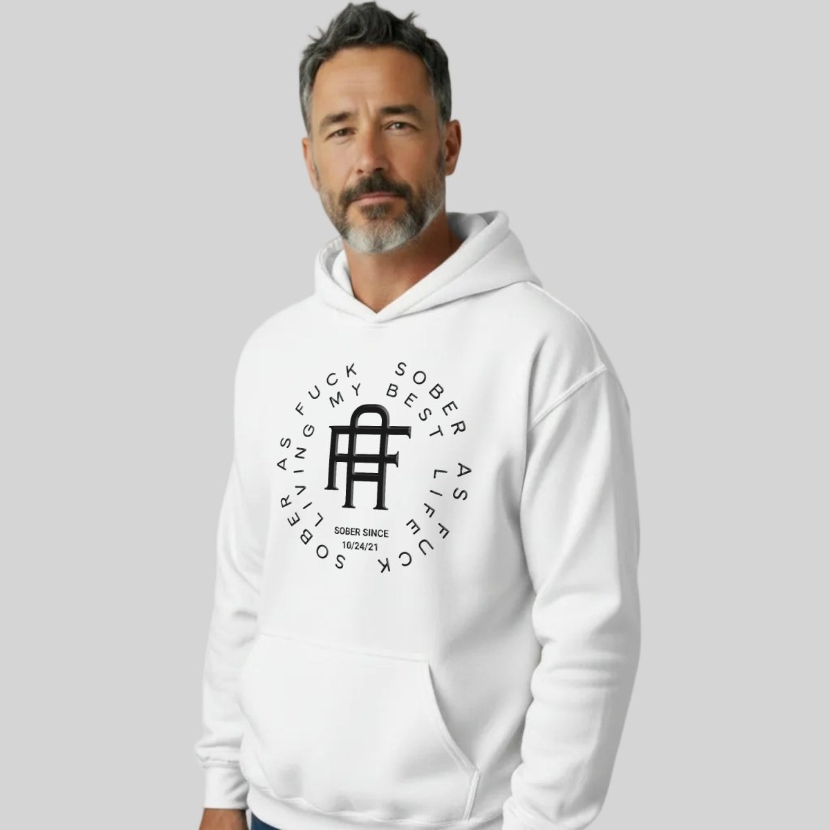 Living My Best Life Recovery Hoodie flat lay styled image (view 13)