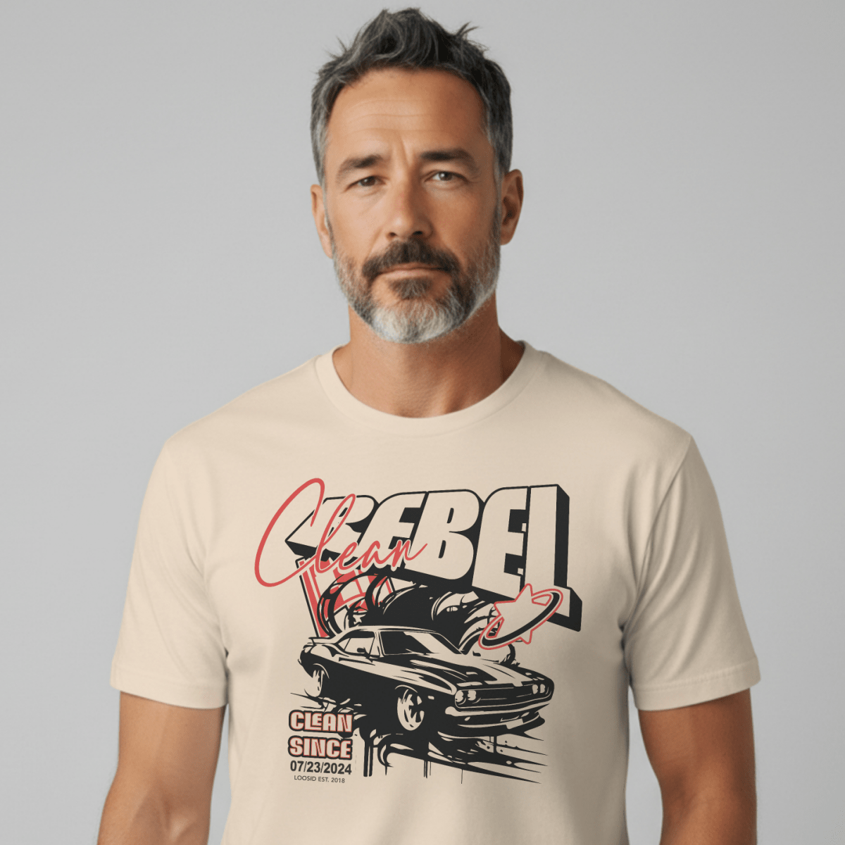 Clean Rebel Sober T Shirt fit detail (view 9)