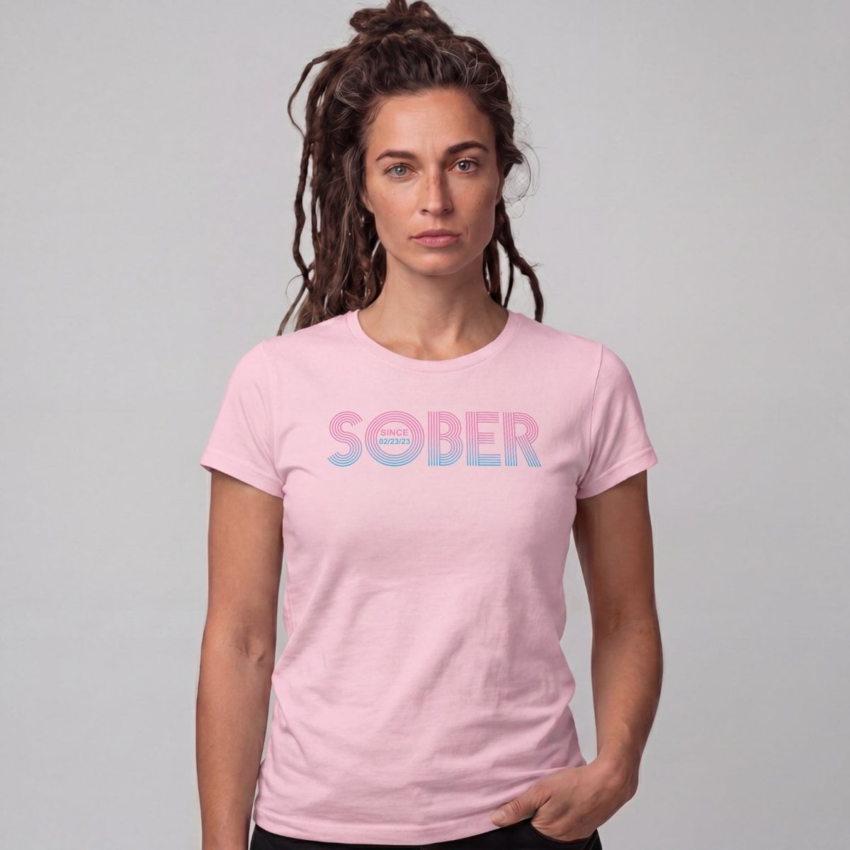 Sober T Shirt | Women's Retro Sober Since Tee