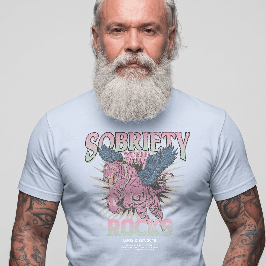 Sobriety Rocks Tour Sober T Shirt graphic detail (view 24)