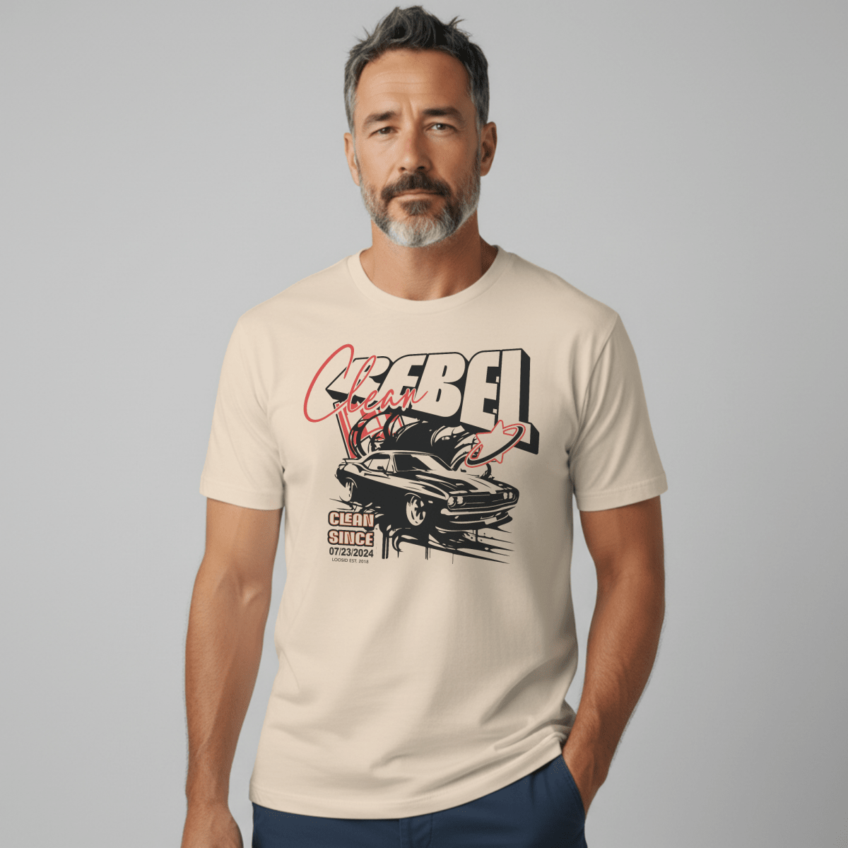 Clean Rebel Sober T Shirt product photo (view 10)