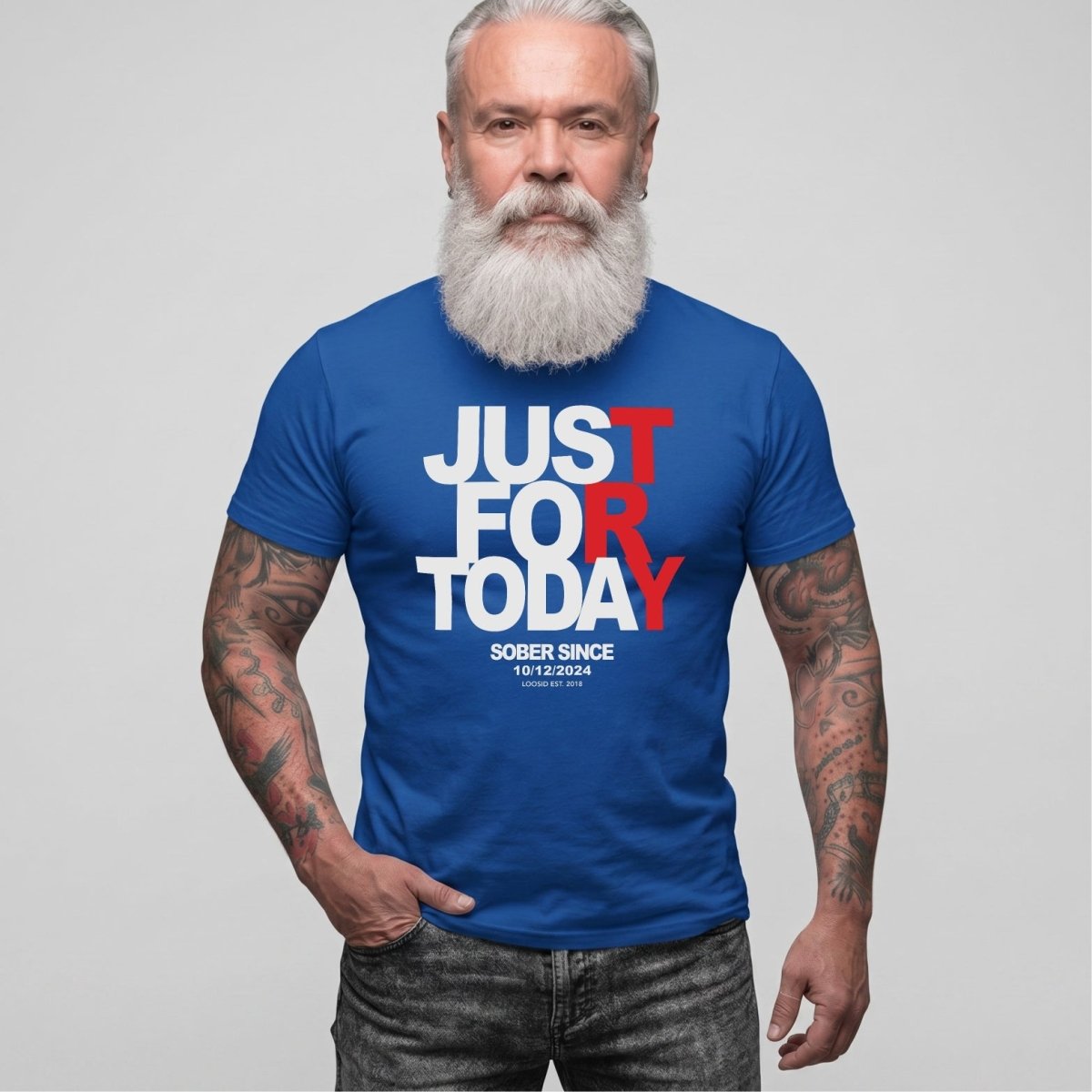 Just Try For Today Sober T Shirt featuring the design (view 31)
