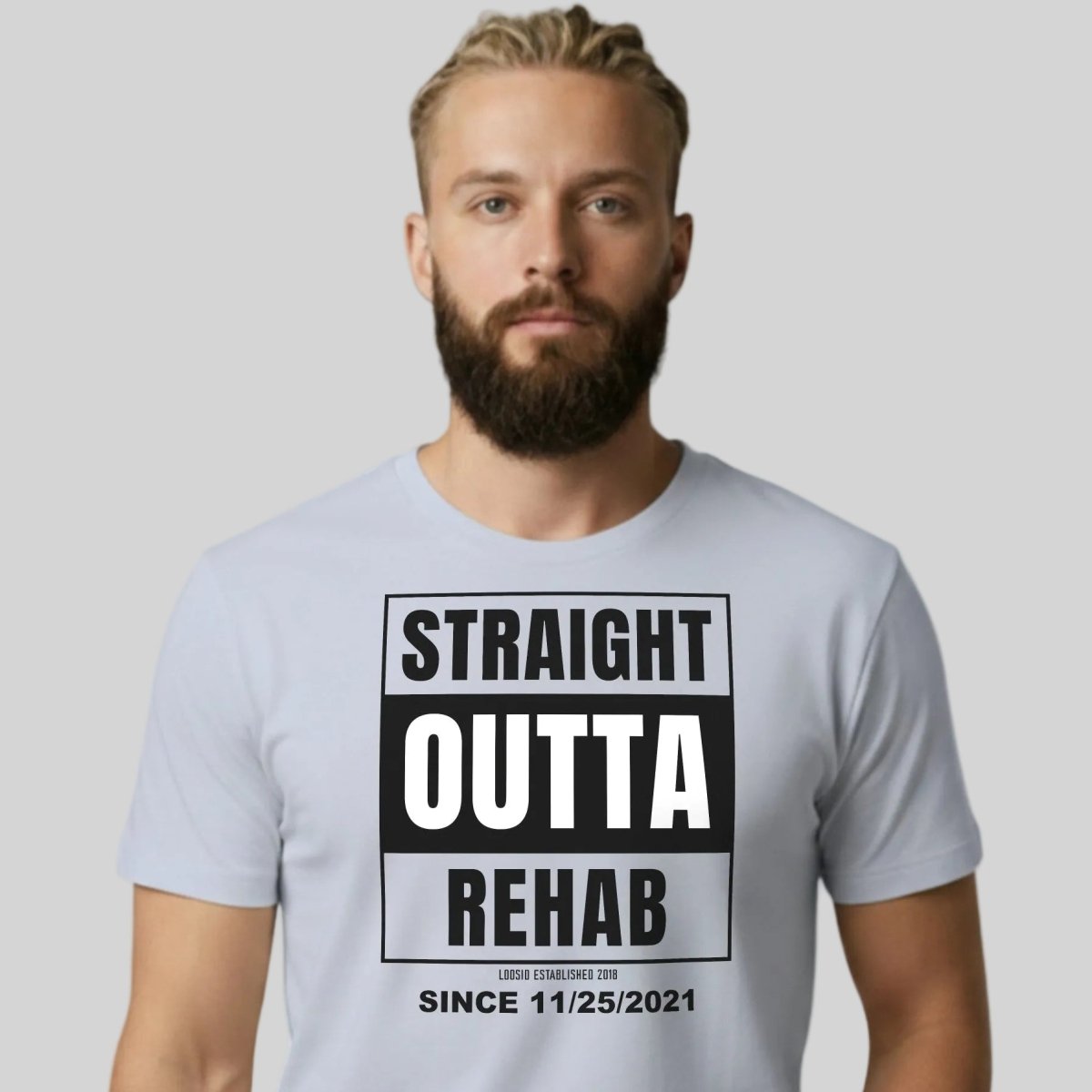 Straight Outta Rehab Sober T Shirt featuring the design (view 21)