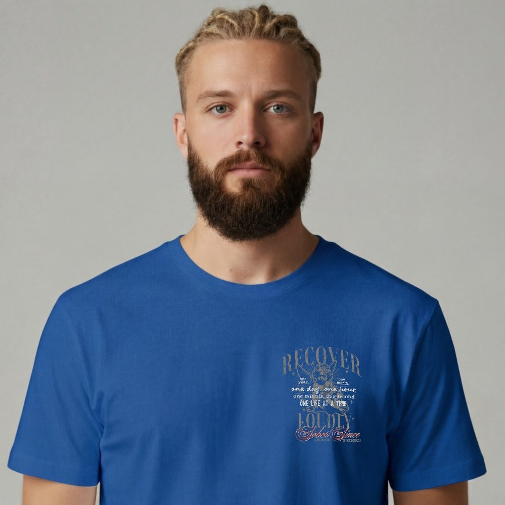 Recover Loudly Limited-Edition T-Shirt with Recovery Date