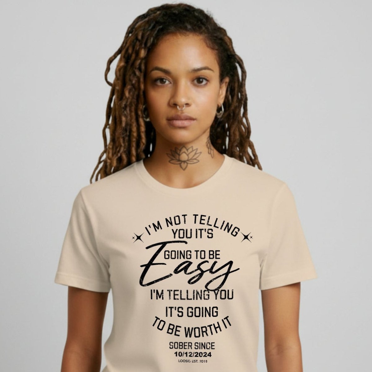 Im Not telling Sober T Shirt fit detail (view 19)