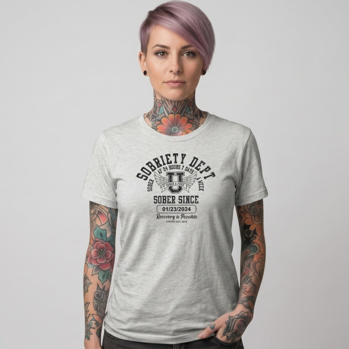 Sober T Shirt | Women's Sobriety Dept Tee
