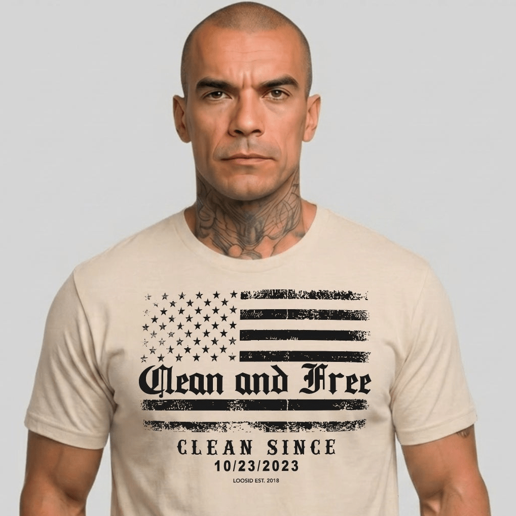 Clean and Free Sober T Shirt packaging detail (view 18)