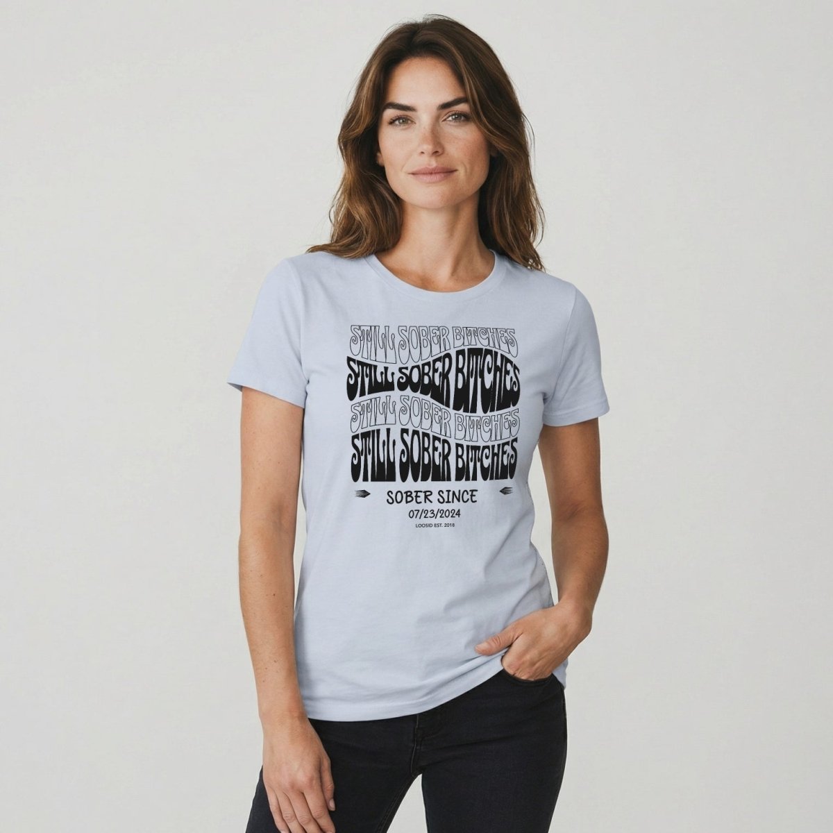 Still Sober-B Sober T Shirt with Custom Sobriety Date