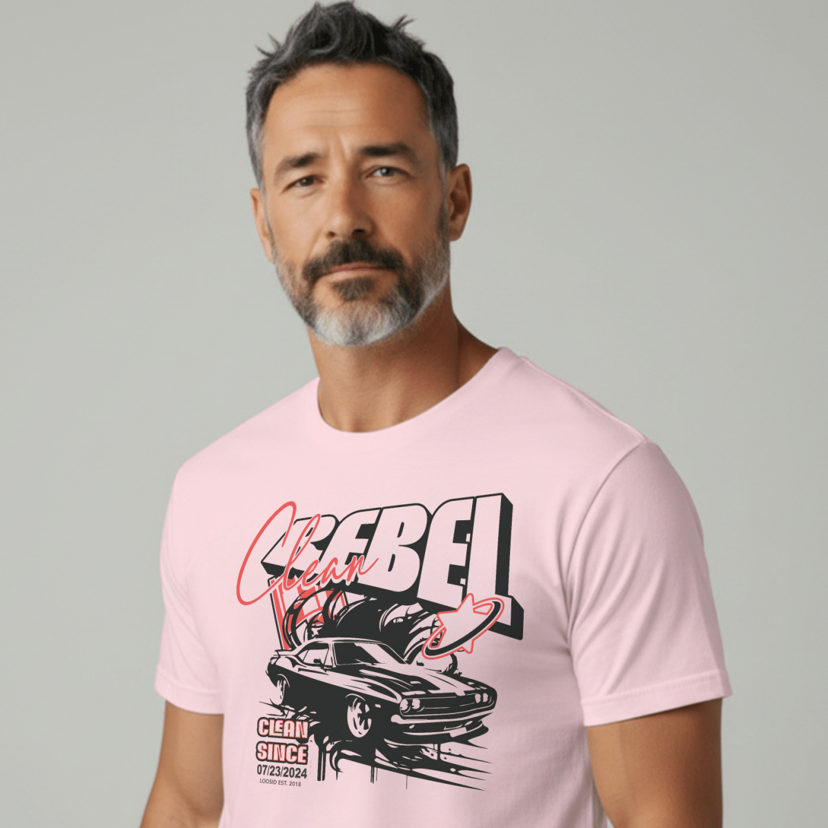 Clean Rebel Sober T Shirt close-up view (view 12)