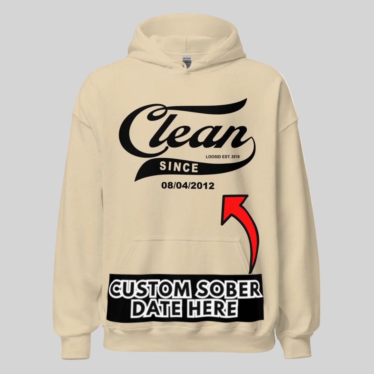 Clean Since Recovery Hoodie featuring the design (view 31)