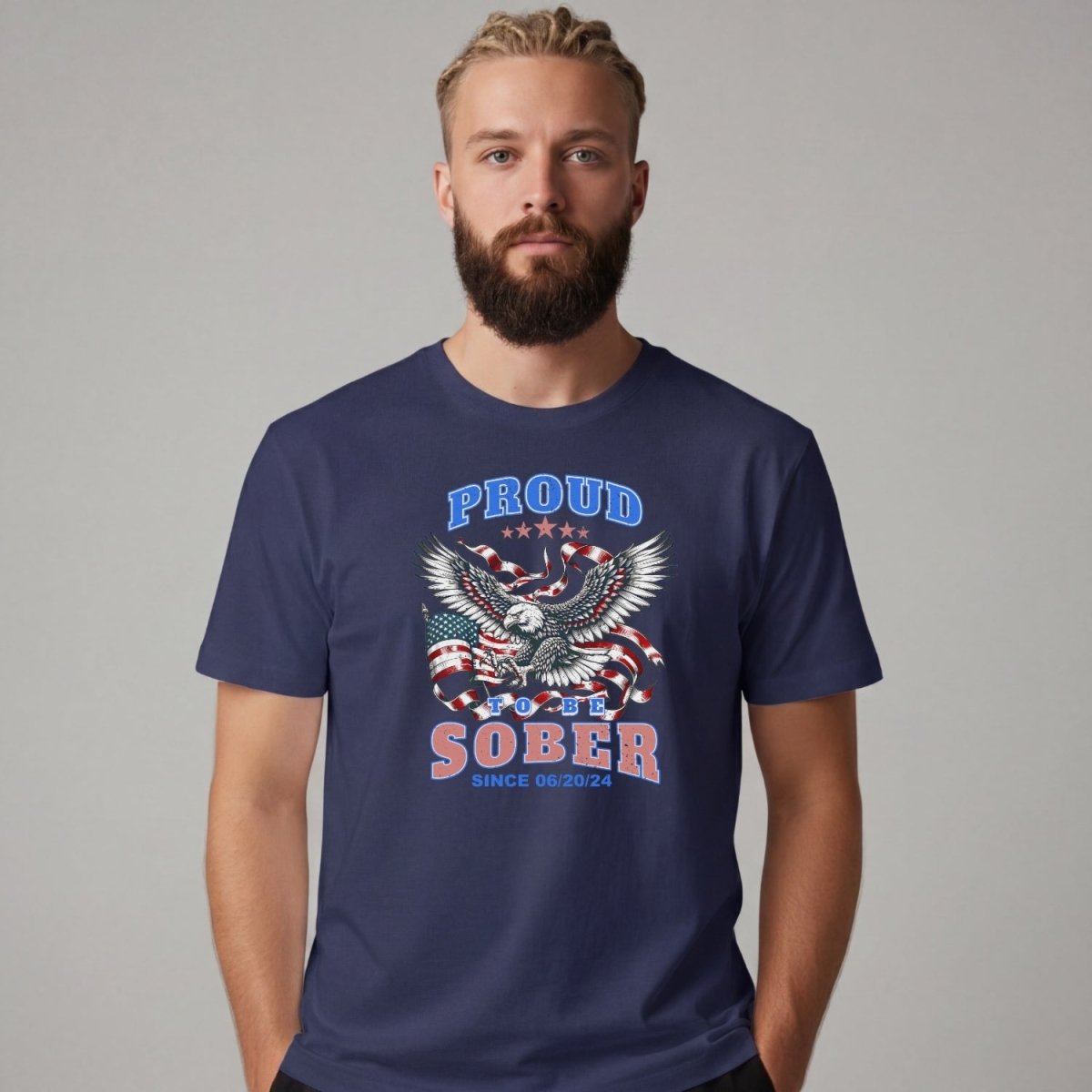 Sober T Shirt | Men's Proud To Be Sober Tee