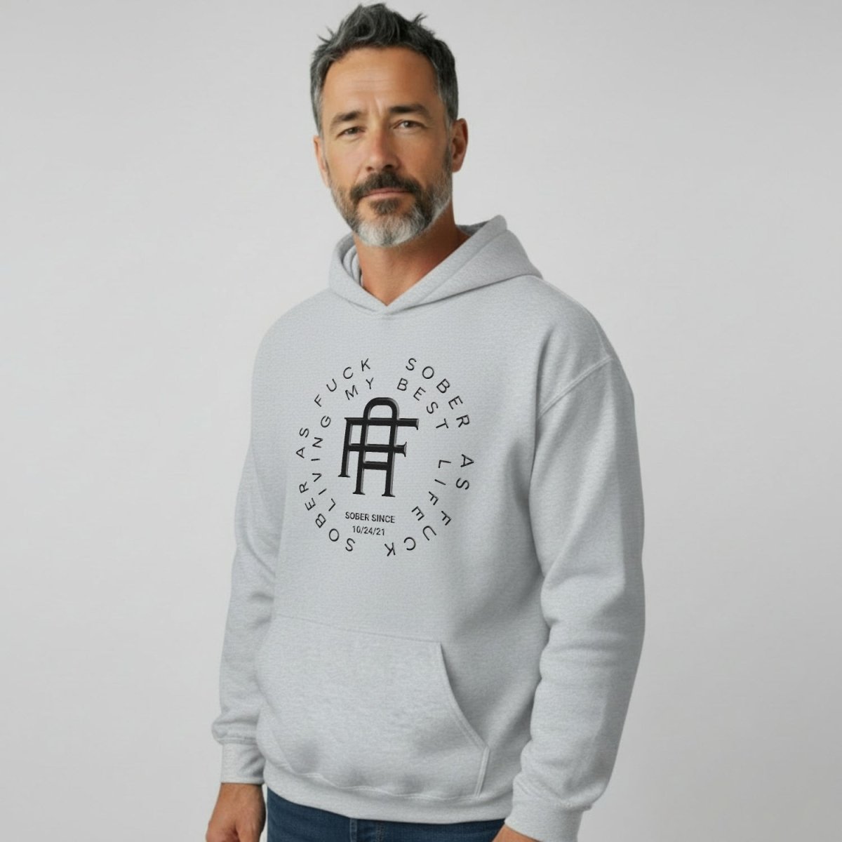 Living My Best Life Recovery Hoodie back view (view 17)
