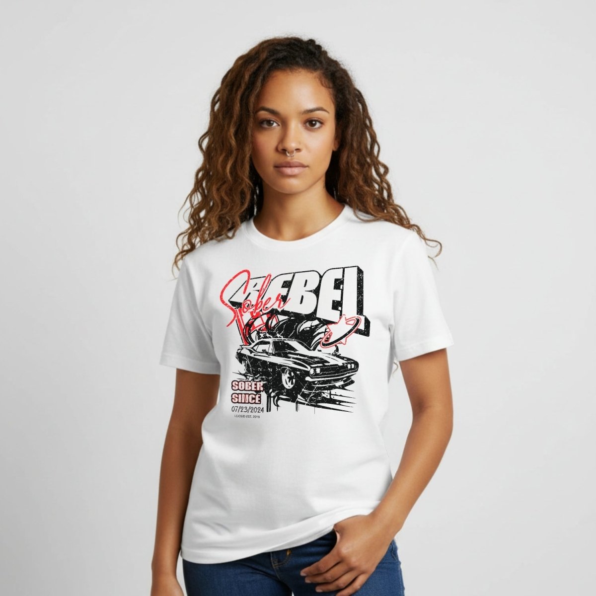 Sober Rebel Sober T Shirt graphic detail (view 4)