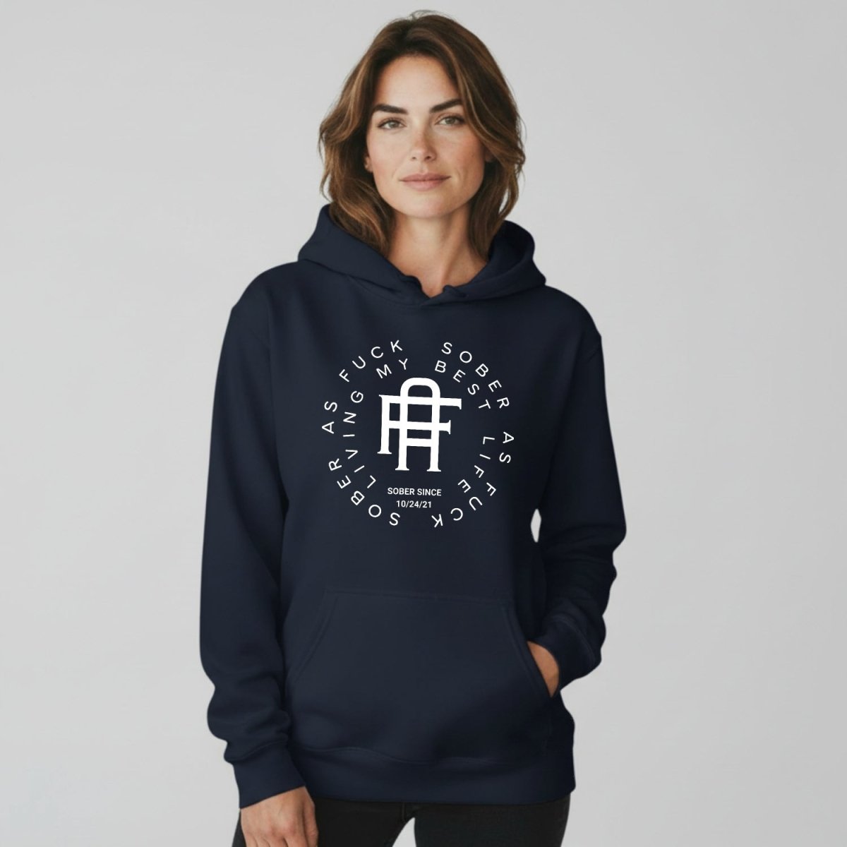 Living My Best Life Recovery Hoodie fit detail (view 9)