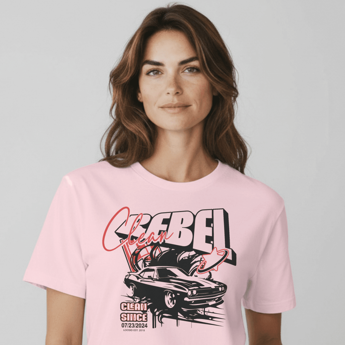 Loosid Clean Rebel Sober T Shirt featuring the design