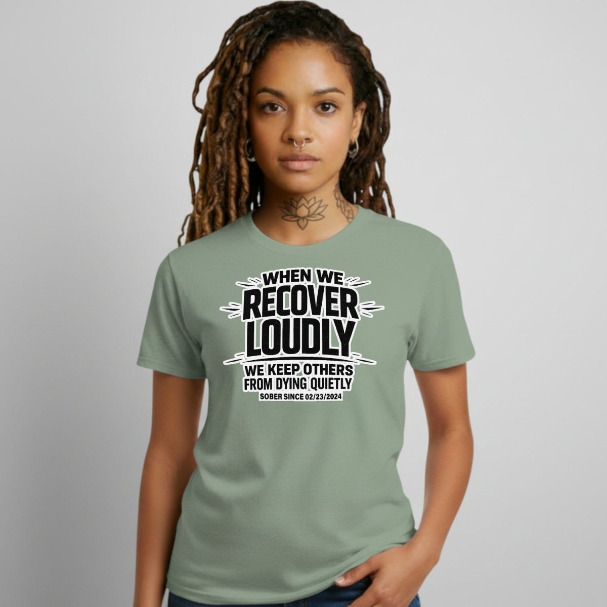 We Do Recover Sober T Shirt product photo (view 10)