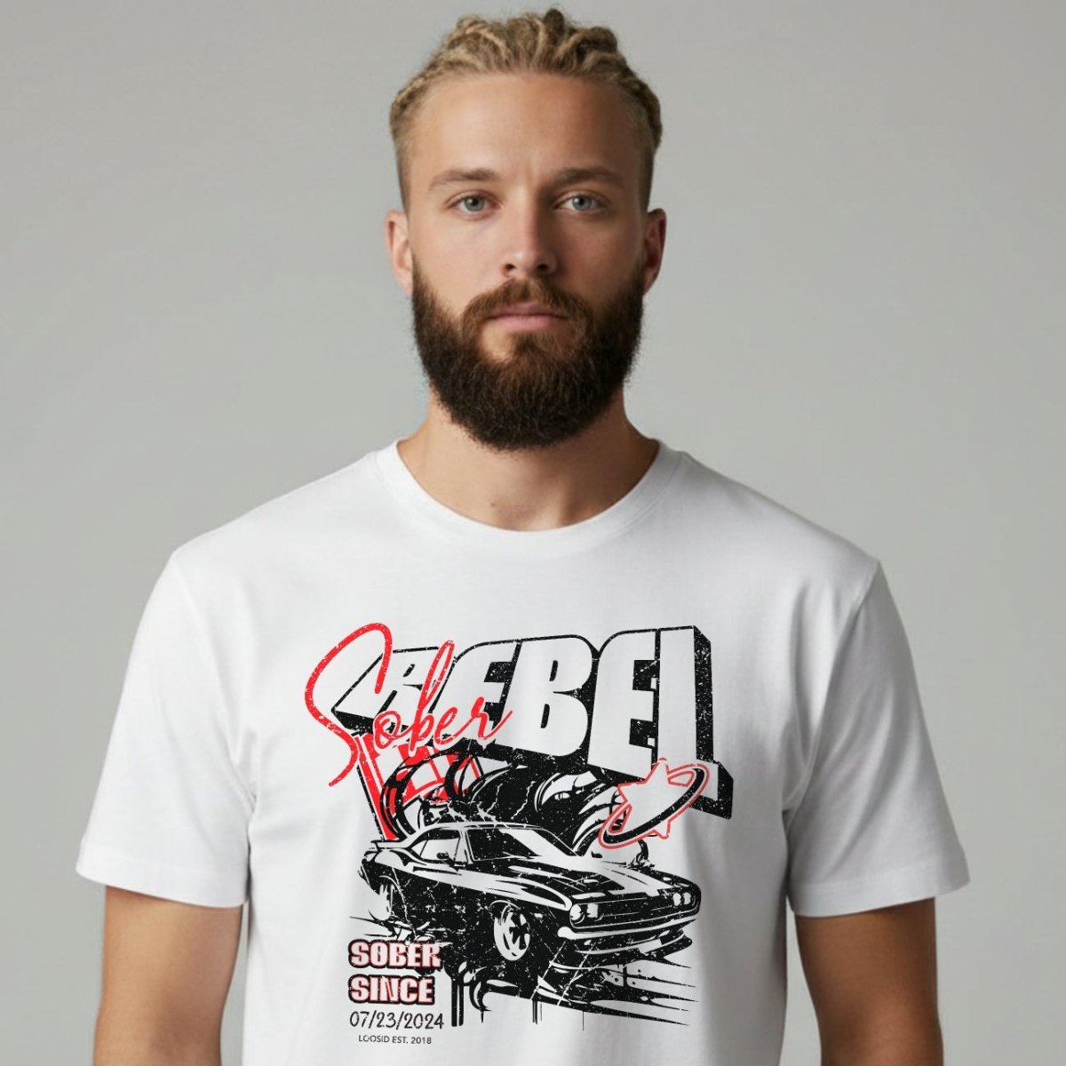 Loosid Sober Rebel Sober T Shirt featuring the design