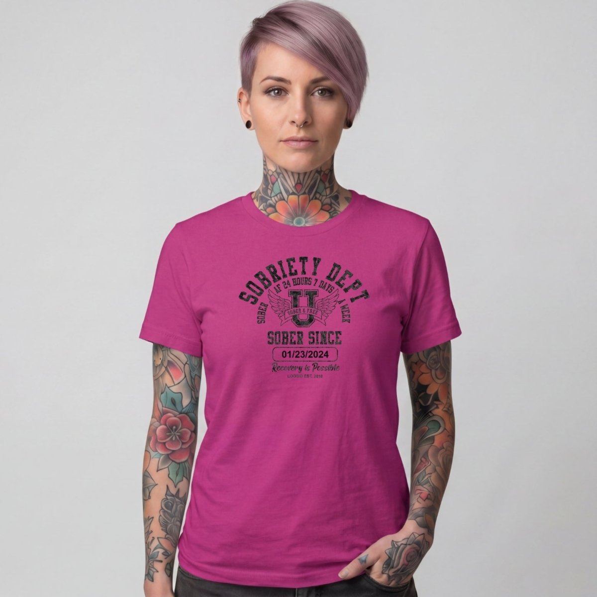 Sober T Shirt | Women's Sobriety Dept Tee