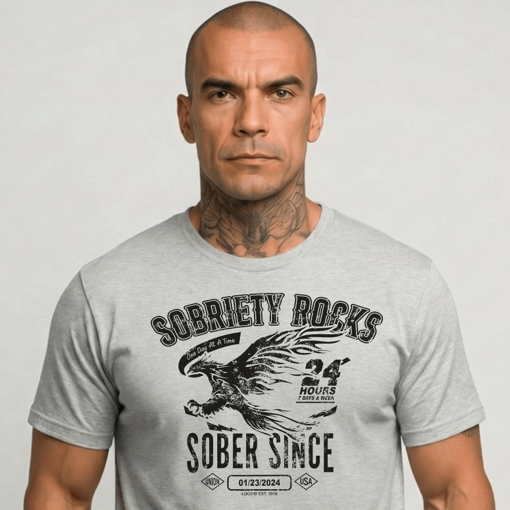Sober Since Sober T Shirt graphic detail (view 24)