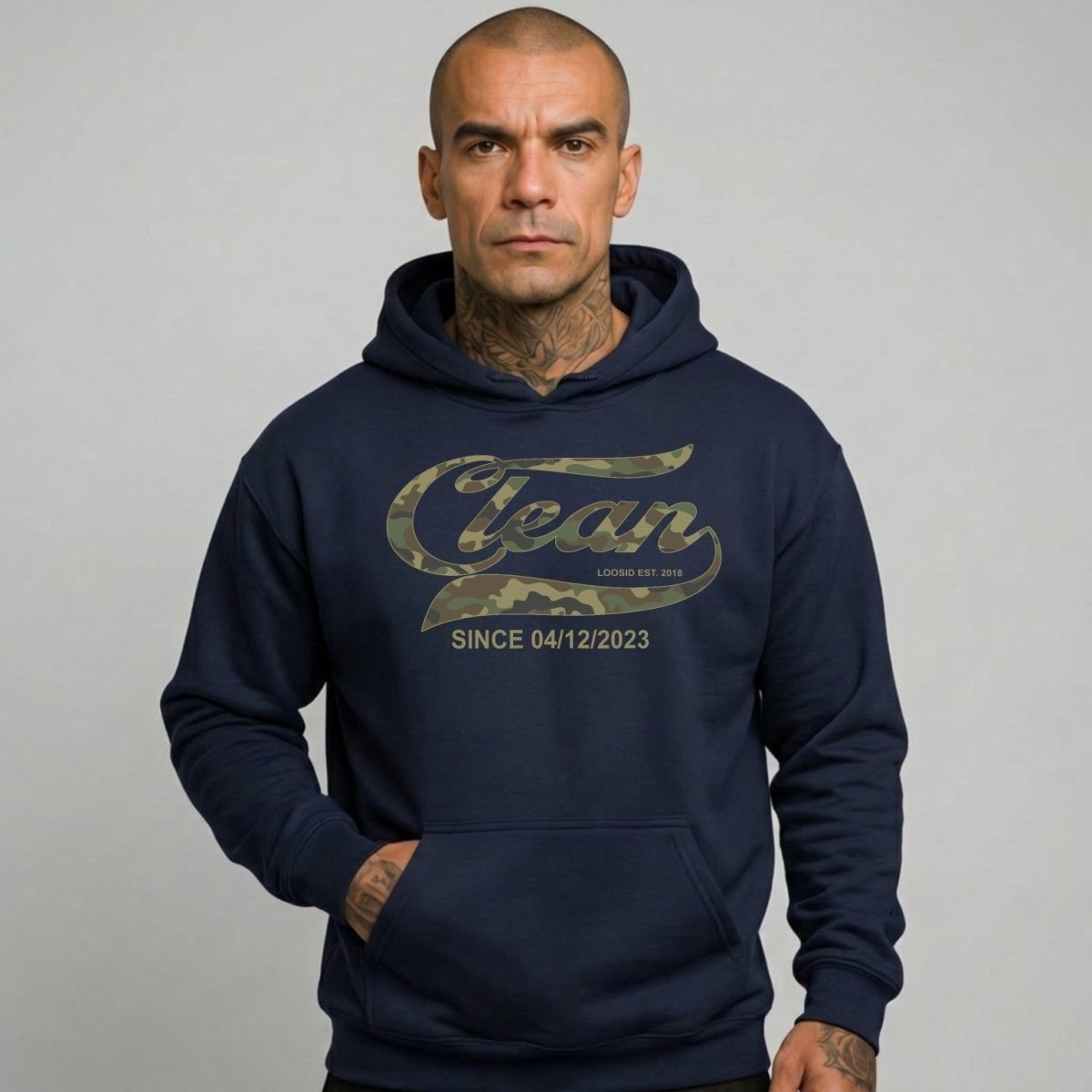 Clean Since Camo Recovery Hoodie product photo (view 10)