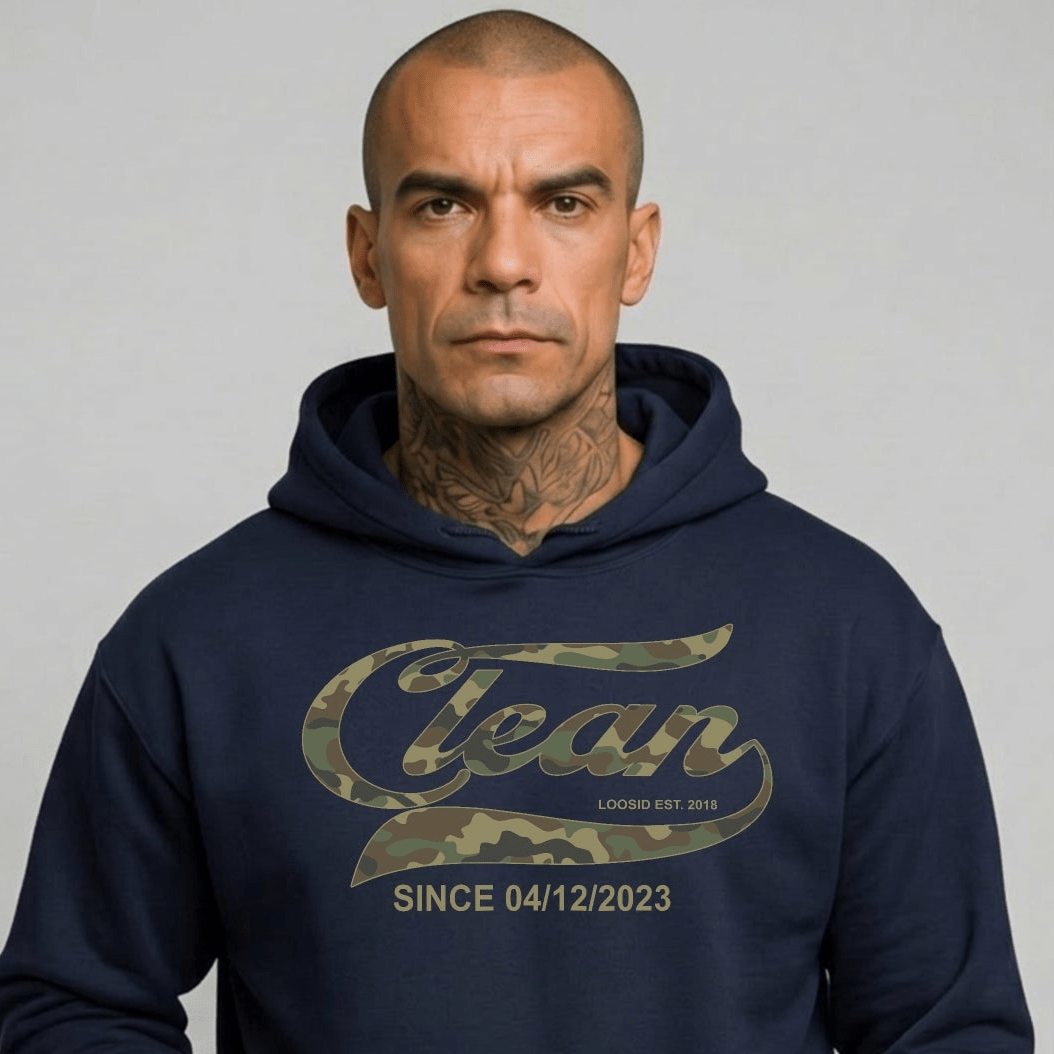 Clean Since Camo Recovery Hoodie fit detail (view 9)