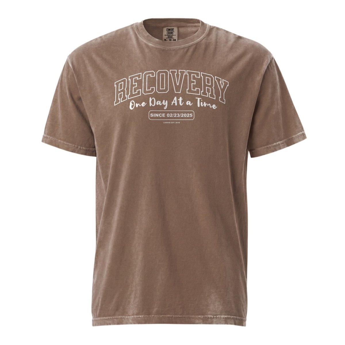 Sober T Shirt | Men's Recovery Looks Good On You Garment-Dyed