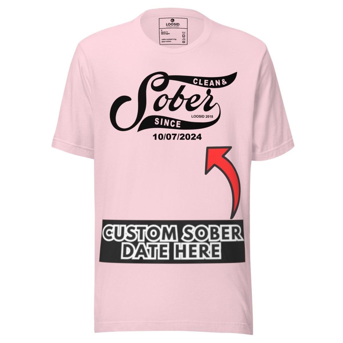 Sober Since Sober T Shirt packaging detail (view 28)