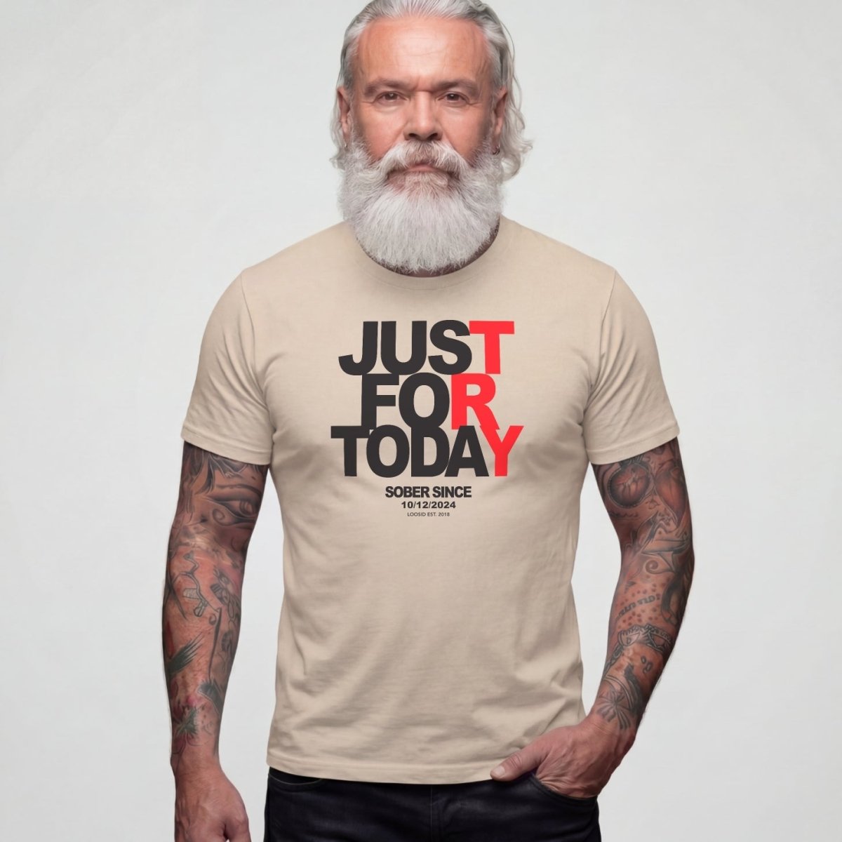 Sober T Shirt | Men's Just For Today Tee