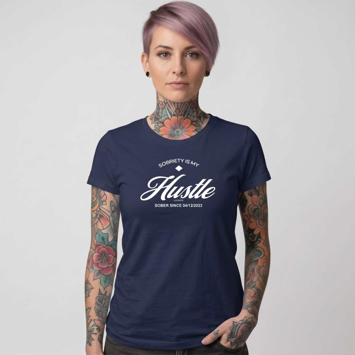Sober T Shirt | Women's Sobriety is My Hustle Tee