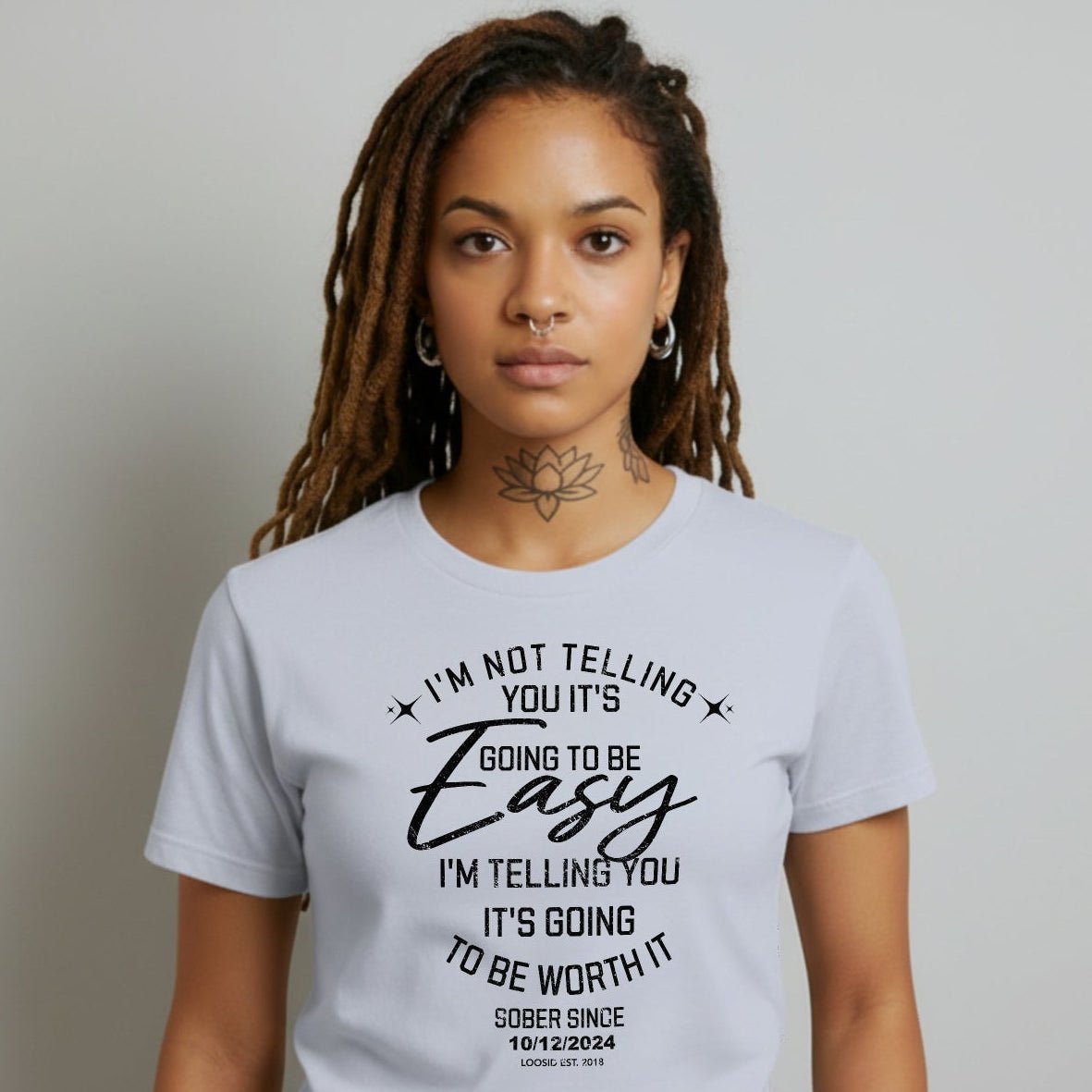 Im Not telling Sober T Shirt lifestyle view (view 25)